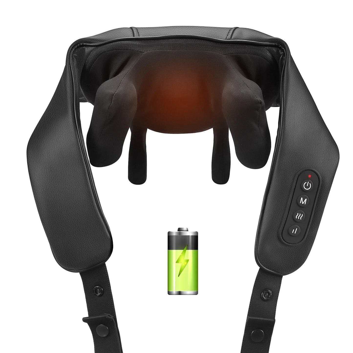 Black Shiatsu Neck Back Kneading Massage, Deep Tissue Relief, Portable and Lightweight