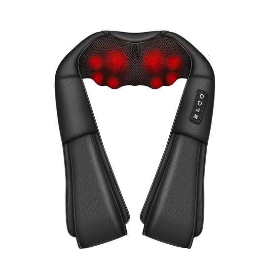 Neck Massager with Heat, Shiatsu Massager for Neck & Back, Deep Tissue 4D Kneading Neck and Shoulder Massage for Relax Muscles at Home Office and Car, Best Gifts for Women and Man